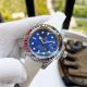 High Replica Rolex Submariner  Watch Blue Face Rubber strap Rainbow Bezel  40mm (2)_th.jpg